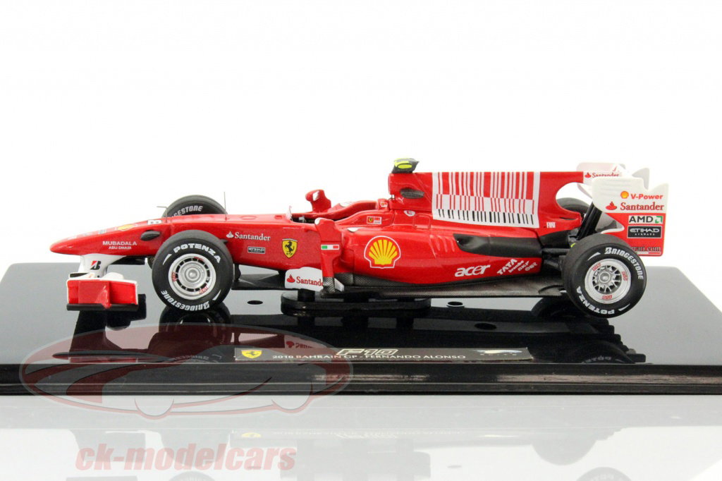 HotWheels Elite 1:43 Fernando Alonso Ferrari F10 Bahrain GP