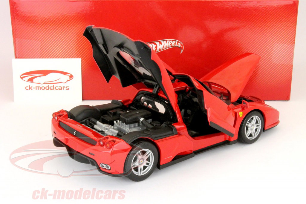 HotWheels 1:18 Ferrari Enzo red 56293 model car 56293 074299562938