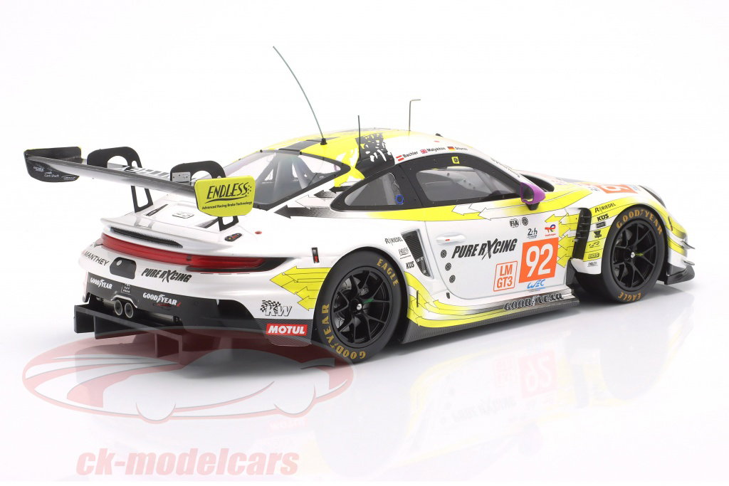 Ixo 1:18 Porsche 911 GT3 R #92 24h LeMans 2024 Bachler, Malykhin