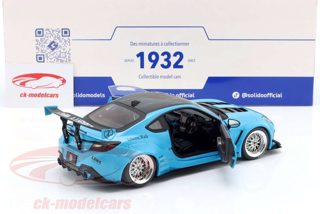 Solido 1:18 Toyota GR86 LBWK Body Kit 2024 ベビーブルー S1813601