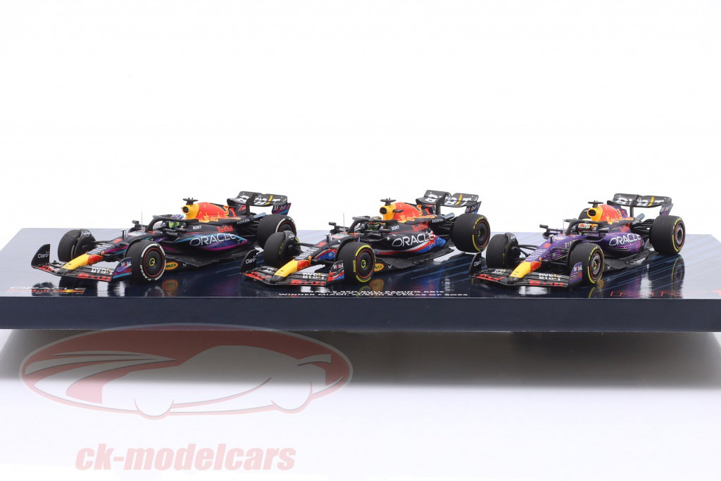 Minichamps 1:43 3-Car Set Verstappen Winner Miami / USA / Las