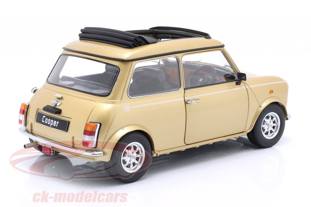 KK-Scale 1:12 Mini Cooper RHD with sunroof gold metallic scale