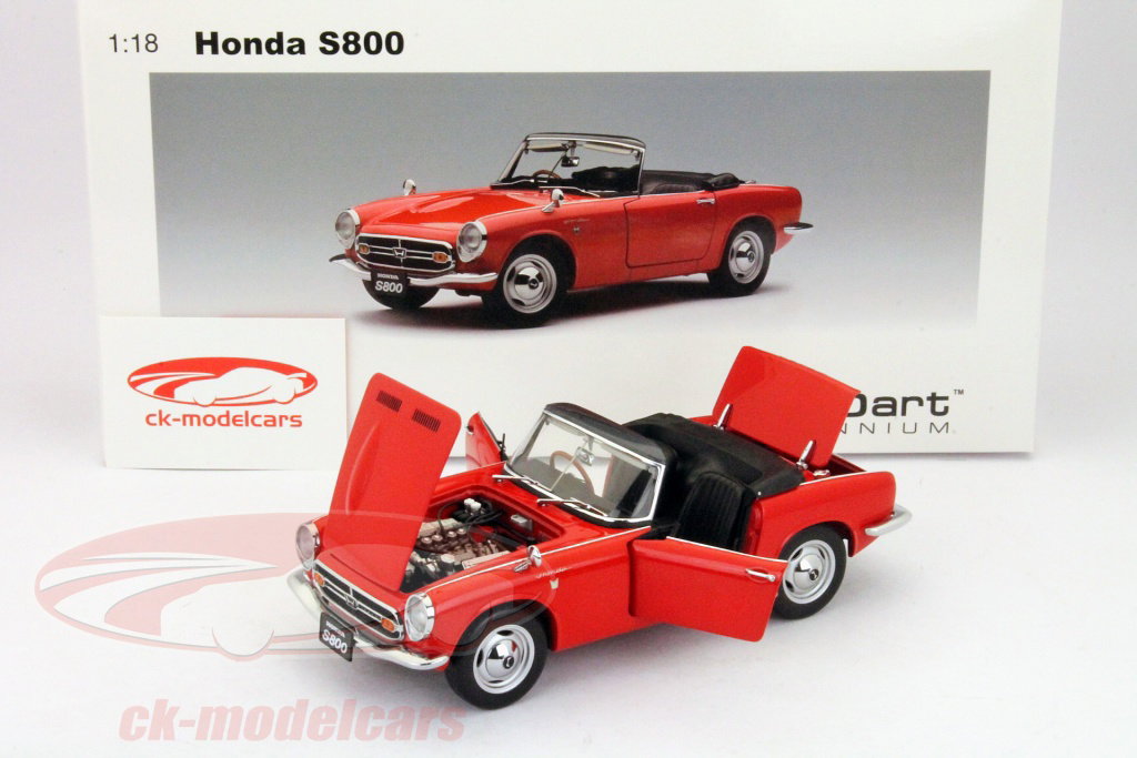 AUTOart 1:18 Honda S800 Roadster year 1966 red 73276 model car