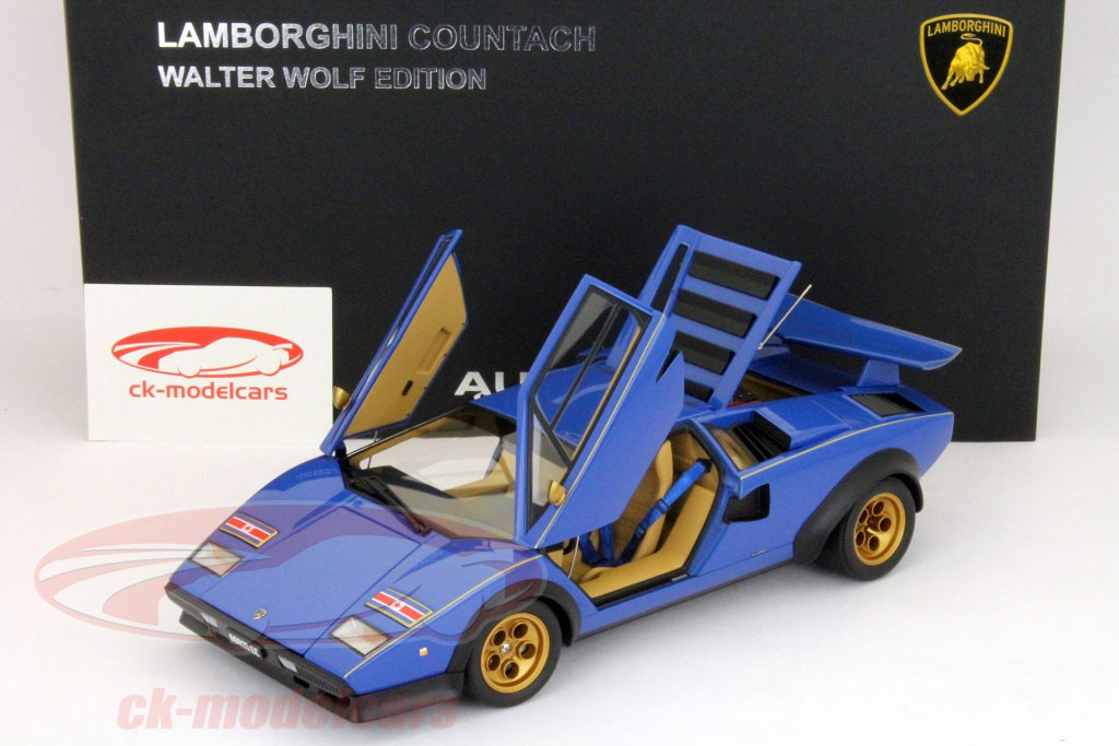 AUTOart 1:18 Lamborghini Countach LP500S Walter Wolf Edition blue