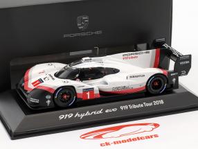 Spark 1:43 Porsche 919 Hybrid Evo #1 919 Tribute Tour 2018