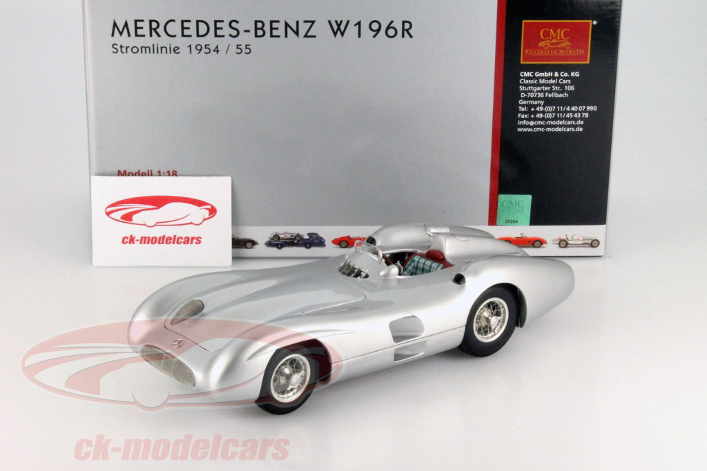 CMC 1:18 メルセデスベンツW196R年1955分の1954銀 の合理化 M-127