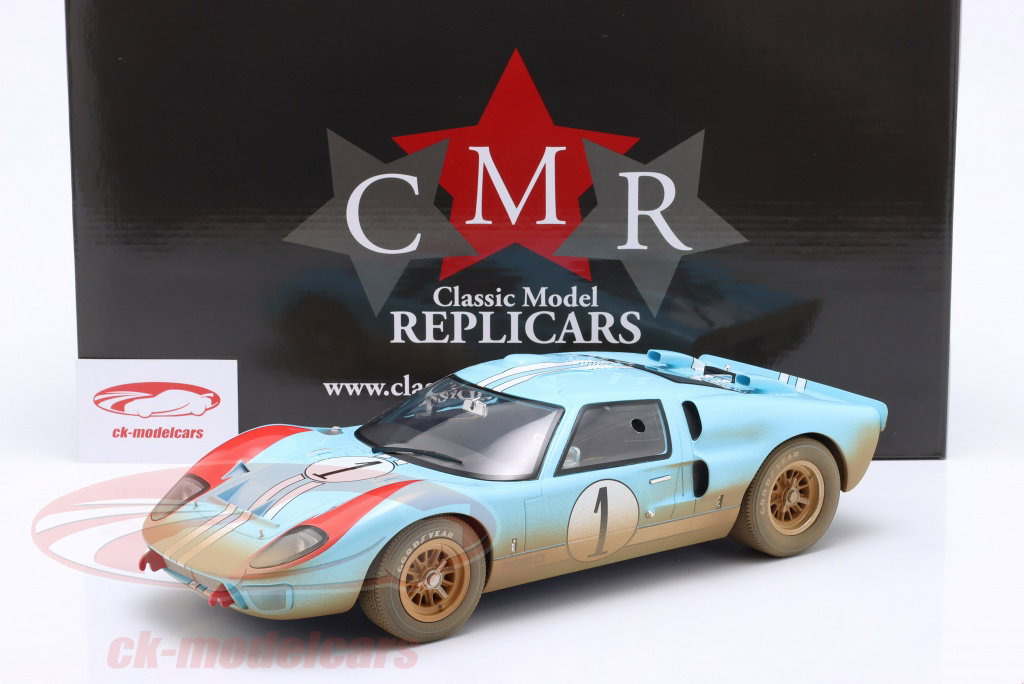 CMR 1:12 Ford GT40 #1 2nd 24h LeMans 1966 Miles, Hulme Dirty
