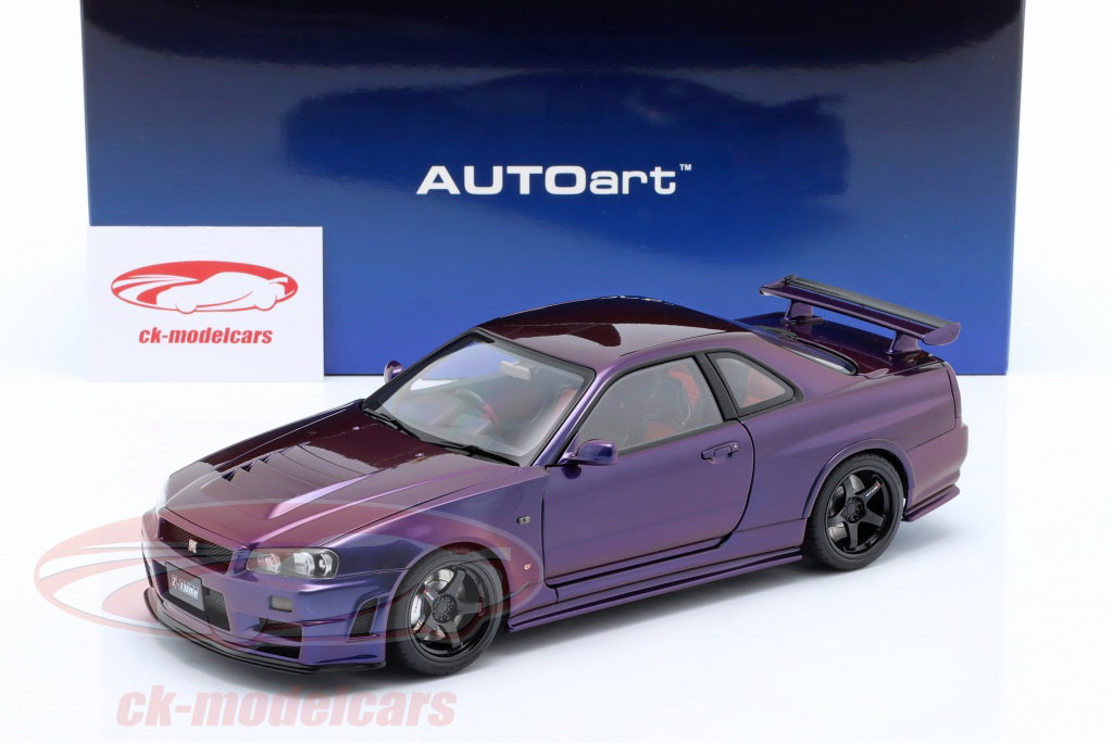 AUTOart 1:18 Nissan Skyline GT-R (R34) Nismo Z-tune 2005 紫