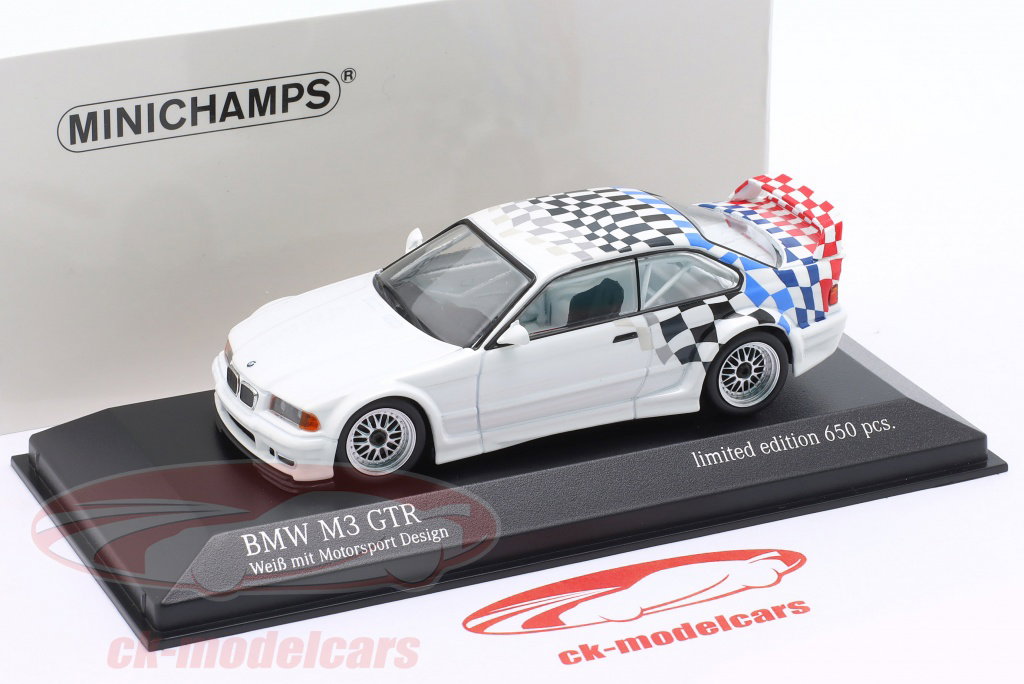 Minichamps 1:43 BMW M3 (E36) GTR 建設年 1993 白 / Motorsport