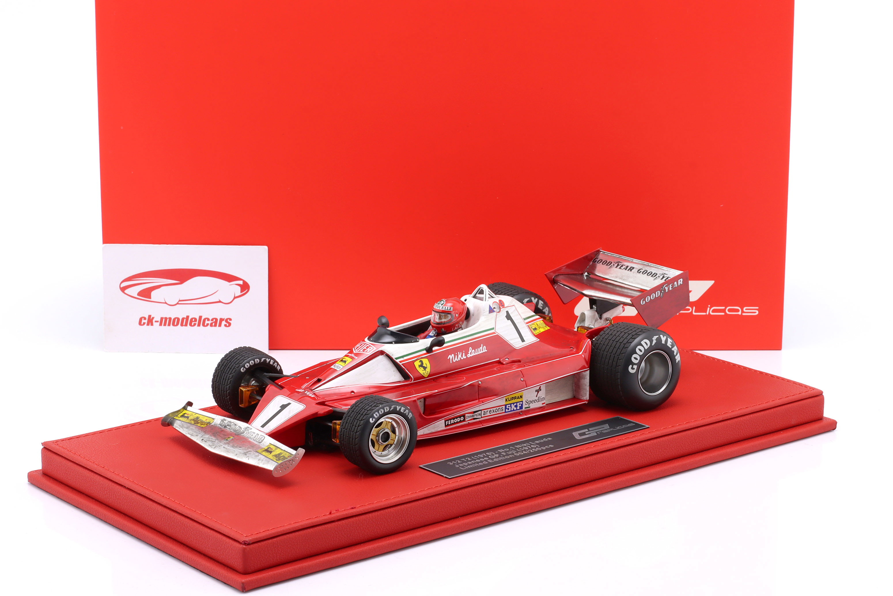GP Replicas 1:18 Niki Lauda Ferrari 312T2 #1 Japan GP Formula 1