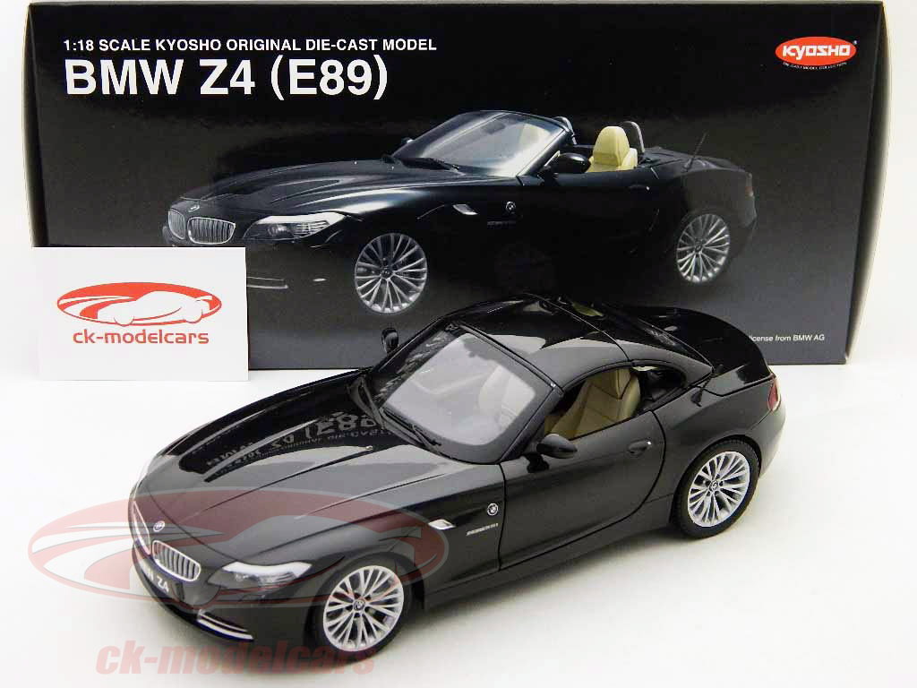 Kyosho 1:18 BMW Z4 (E89) Bj. 2009 black 08771BK model car 08771BK