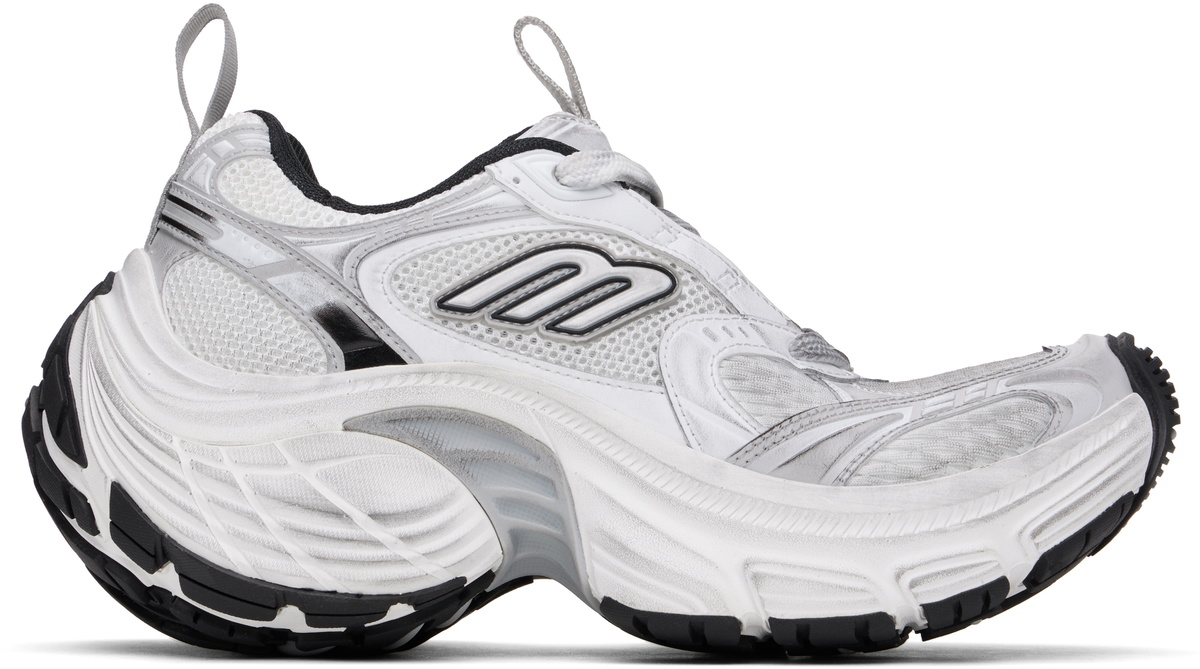 Balenciaga White & Gray 10XL Sneakers Balenciaga