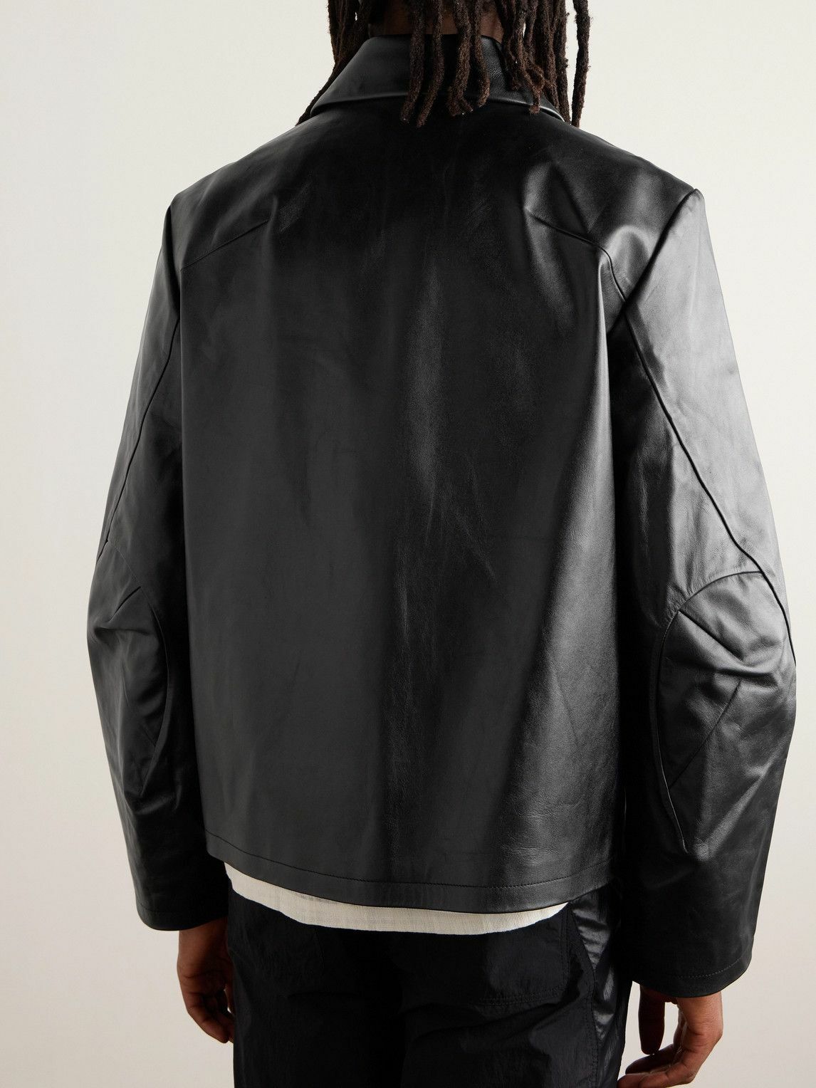 POST ARCHIVE FACTION - 6.0 Right Leather Jacket - Black Post