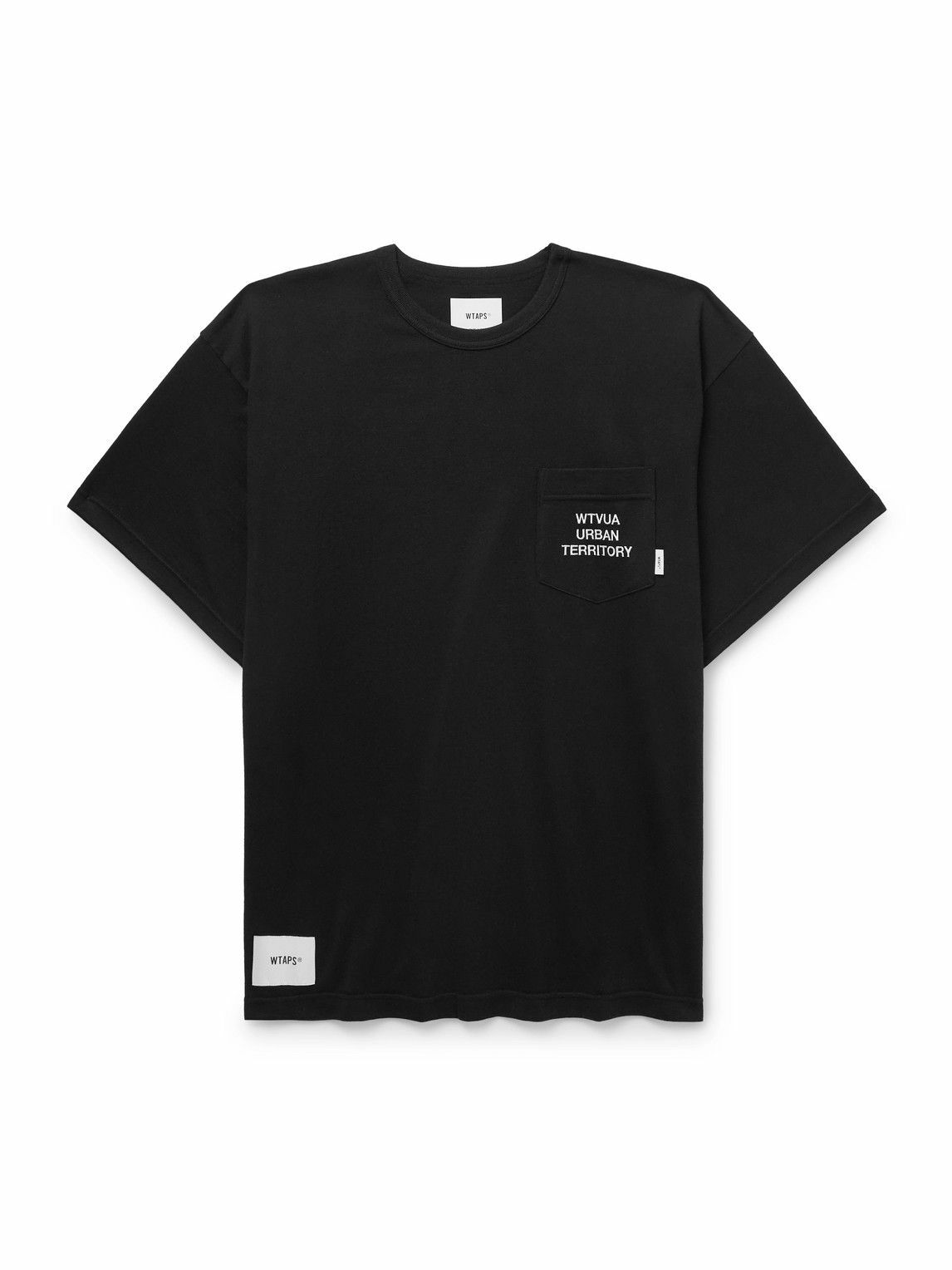 WTAPS - Logo-Appliquéd Embroidered Cotton-Blend Jersey T-Shirt