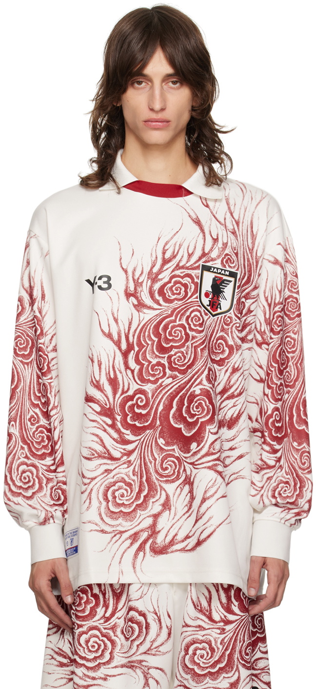 Y-3 White JFA Edition Long Sleeve T-Shirt Y-3