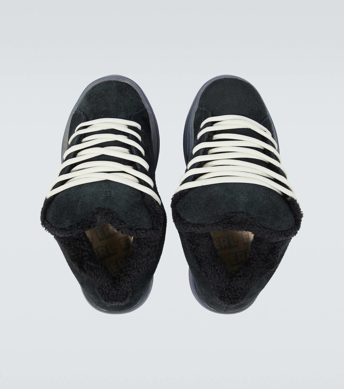 ERL Vamps Skate terry-trimmed suede sneakers ERL