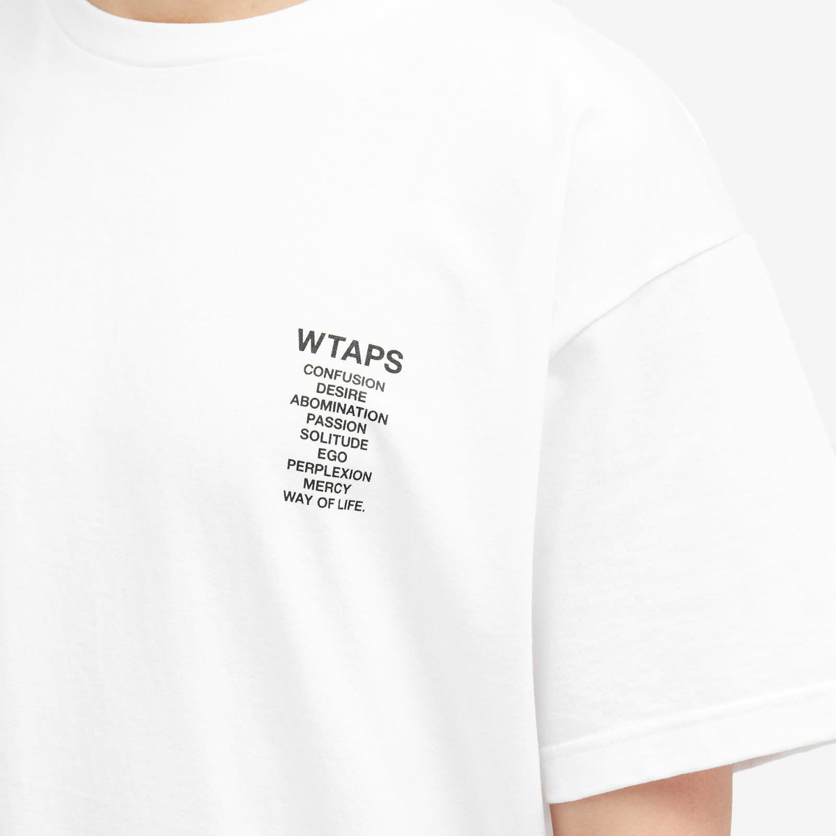 WTAPS Men's Ingredients Spec T-Shirt in White WTAPS