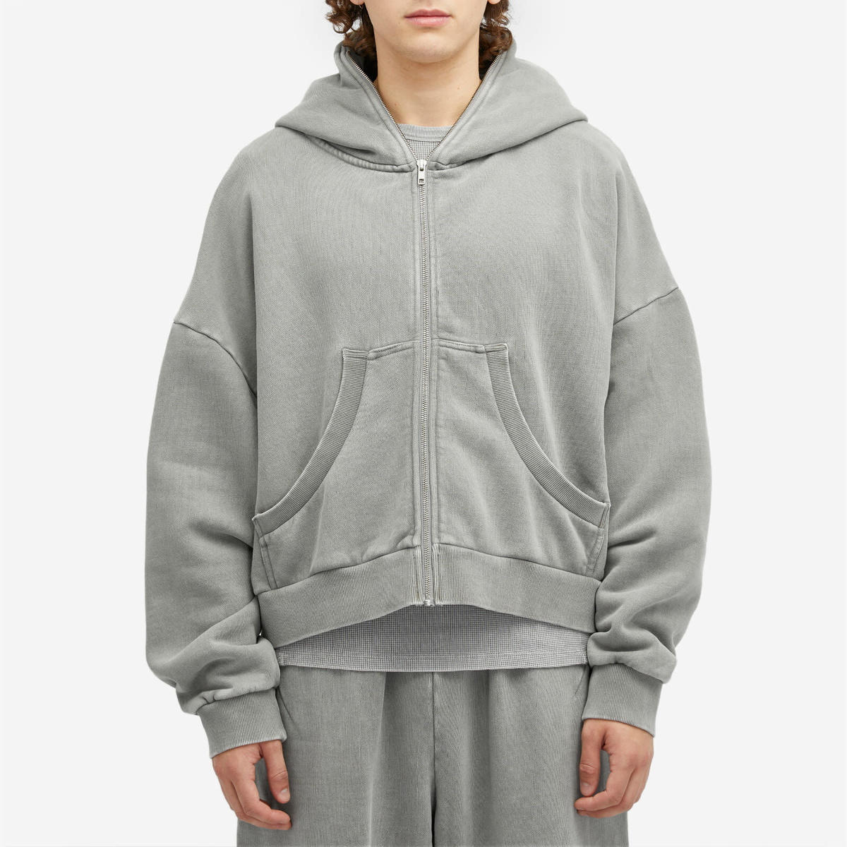 Entire Studios Men's Eternal Full- Zip Hoodie in Rhino Entire Studios