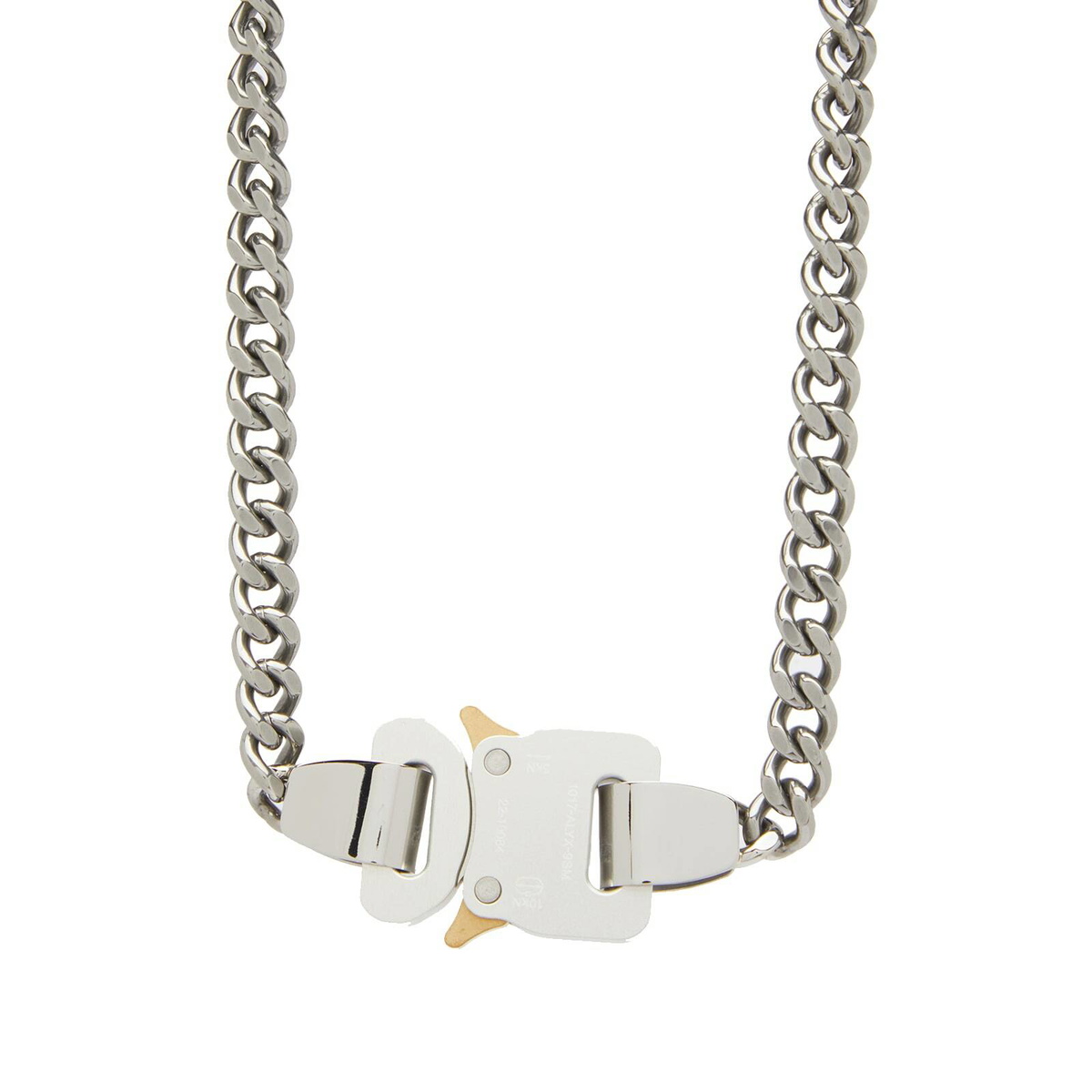 1017 ALYX 9SM Men's Metal Buckle Necklace in Silver 1017 ALYX 9SM
