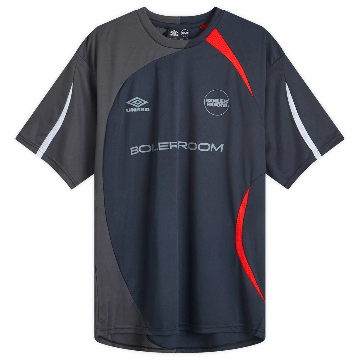 Boiler Room Men's x Umbro Football Top in Black Boiler Room