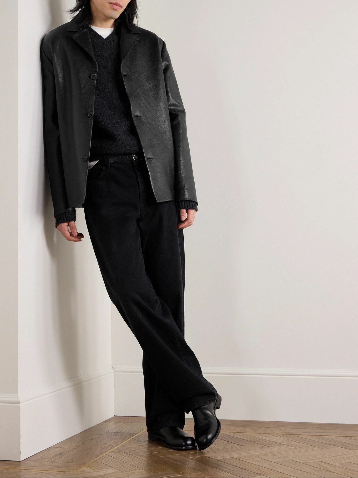 The Row - Brodie Leather Jacket - Black The Row