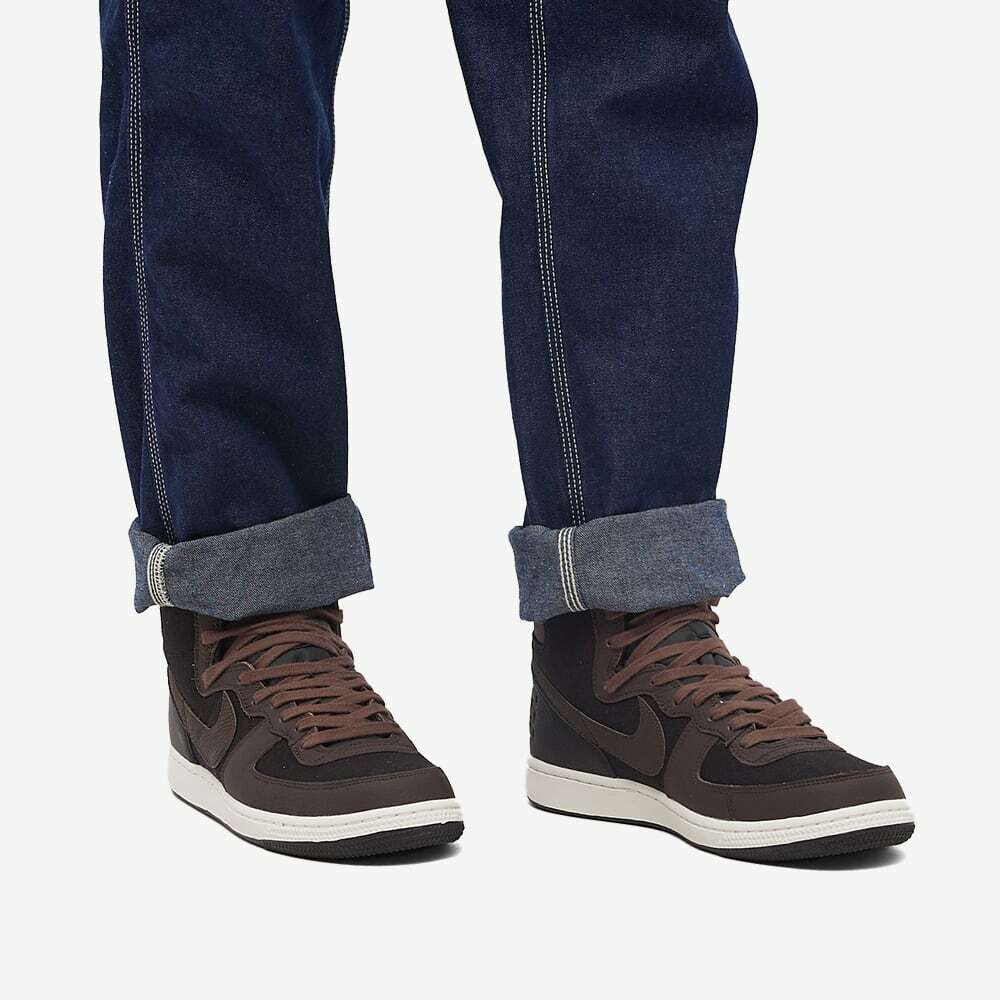 Nike Men's Terminator High SE Sneakers in Black/Velvet Brown Nike