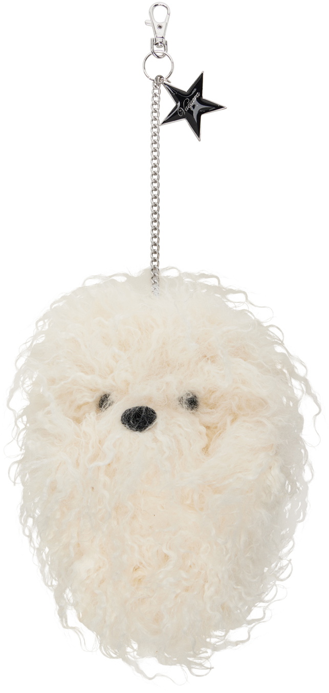 VAQUERA Off-White Furry Teddybear Keychain Vaquera