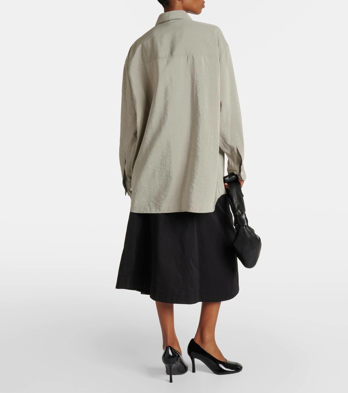 Lemaire Tie-detail silk-blend shirt Lemaire