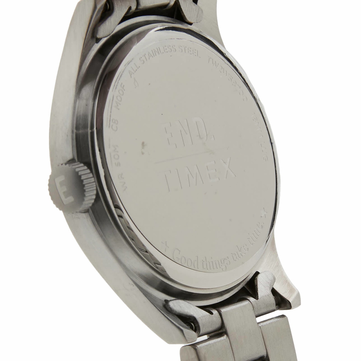 END. x Timex 'Skeleton' in Stainless Steel Timex