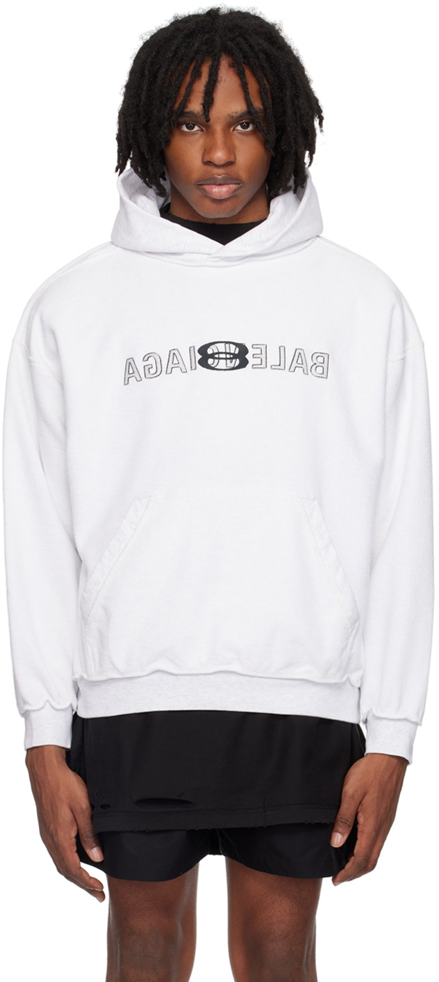 Balenciaga Gray Inside Out Hoodie Balenciaga