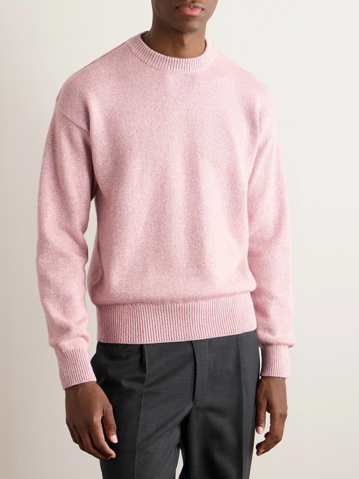 Loro Piana - Cotton and Cashmere-Blend Sweater - Pink Loro Piana