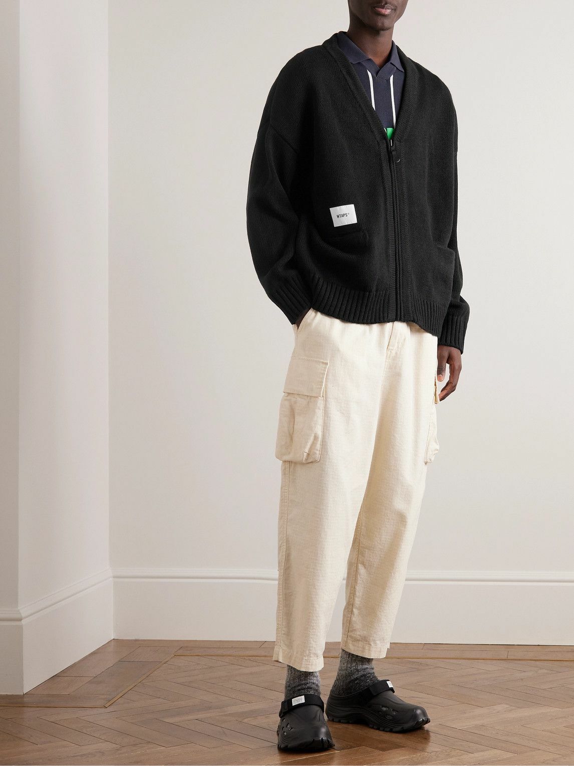 WTAPS - Palmer Knitted Zip-Up Cardigan - Black WTAPS