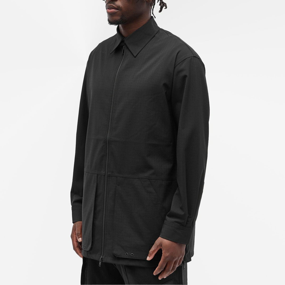 Y-3 Men's Ripstop Overshirt in Black Y-3