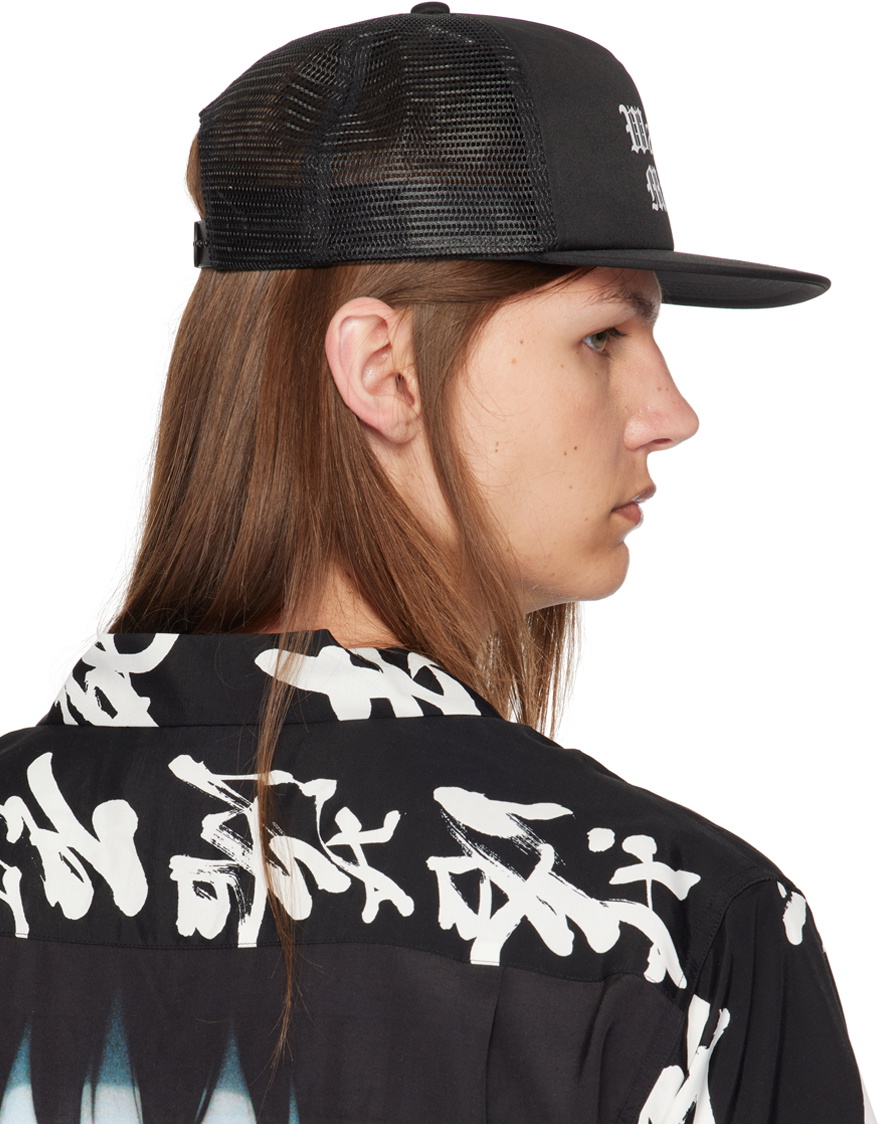 WACKO MARIA Black Printed Logo Cap Wacko Maria