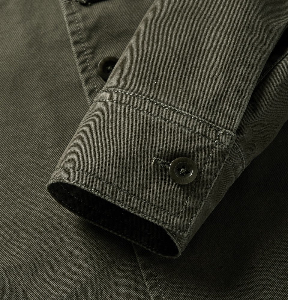 Maison Margiela - Slim-Fit Distressed Cotton-Twill Overshirt - Men