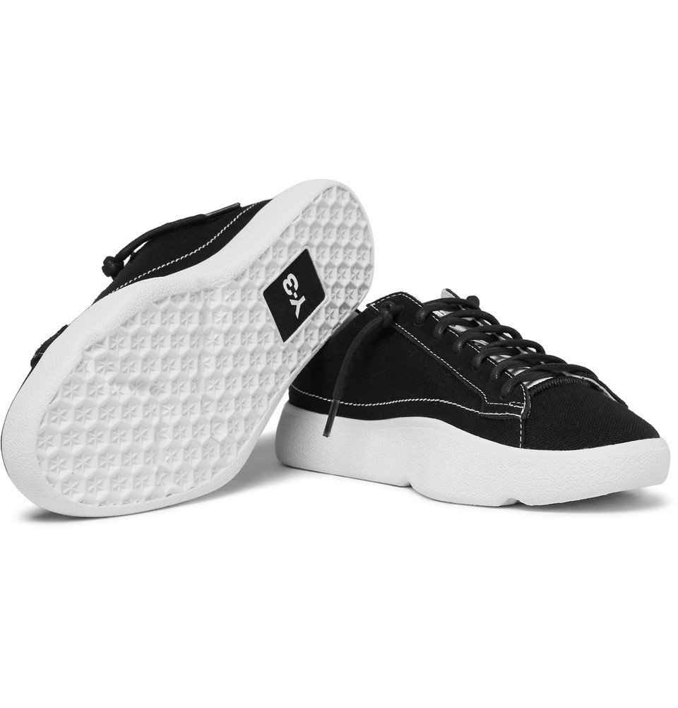 Y-3 - Tangutsu Suede-Trimmed Canvas Sneakers - Black Y-3