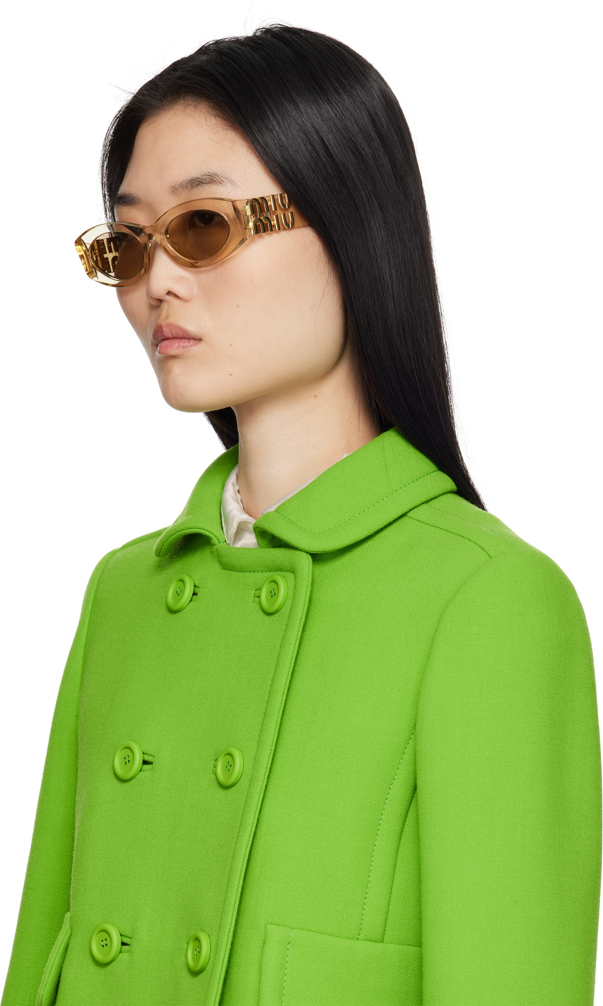 Miu Miu Eyewear Off-White Miu Glimpse Sunglasses Miu Miu