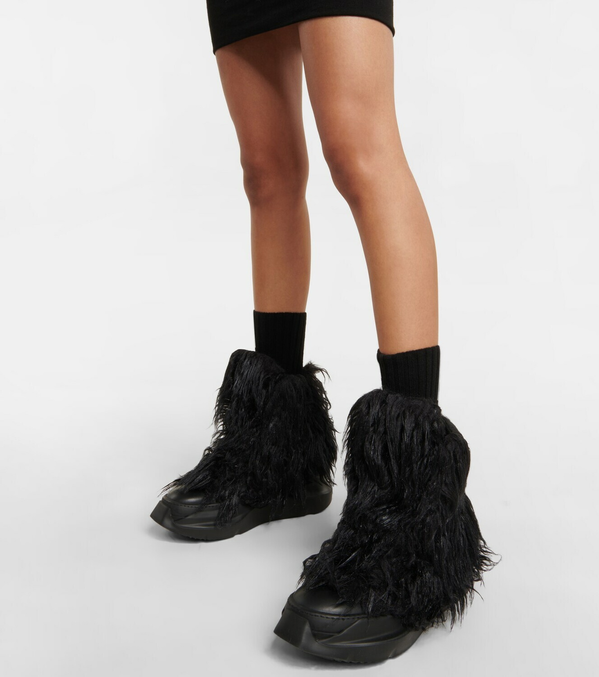Rick Owens - DRKSHDW Abstract faux fur sneakers Rick Owens