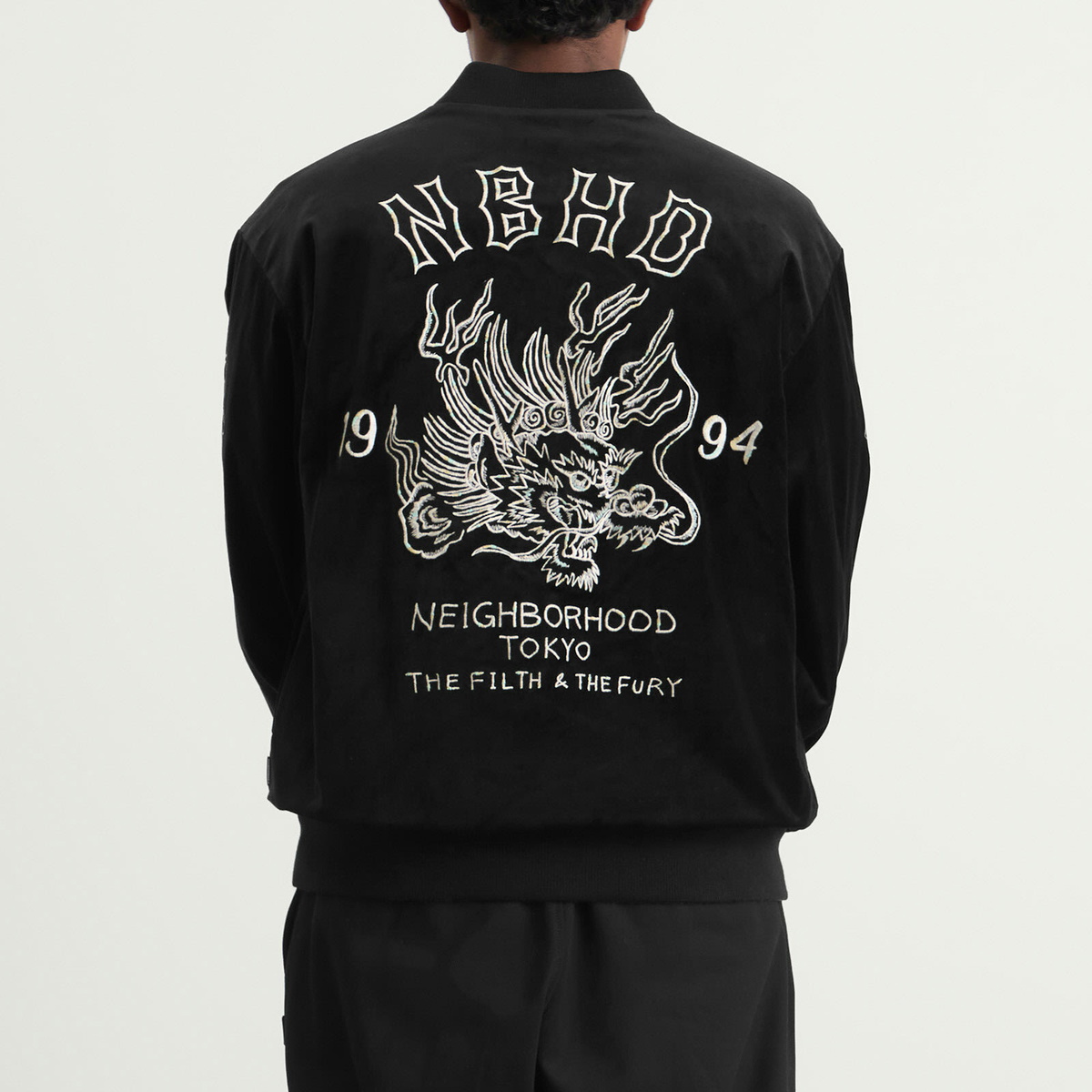 Neighborhood Men's Souvenir Jacket in Black Neighborhood