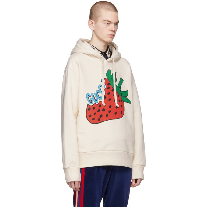 Gucci Off-White Oversized Strawberry Hoodie Gucci