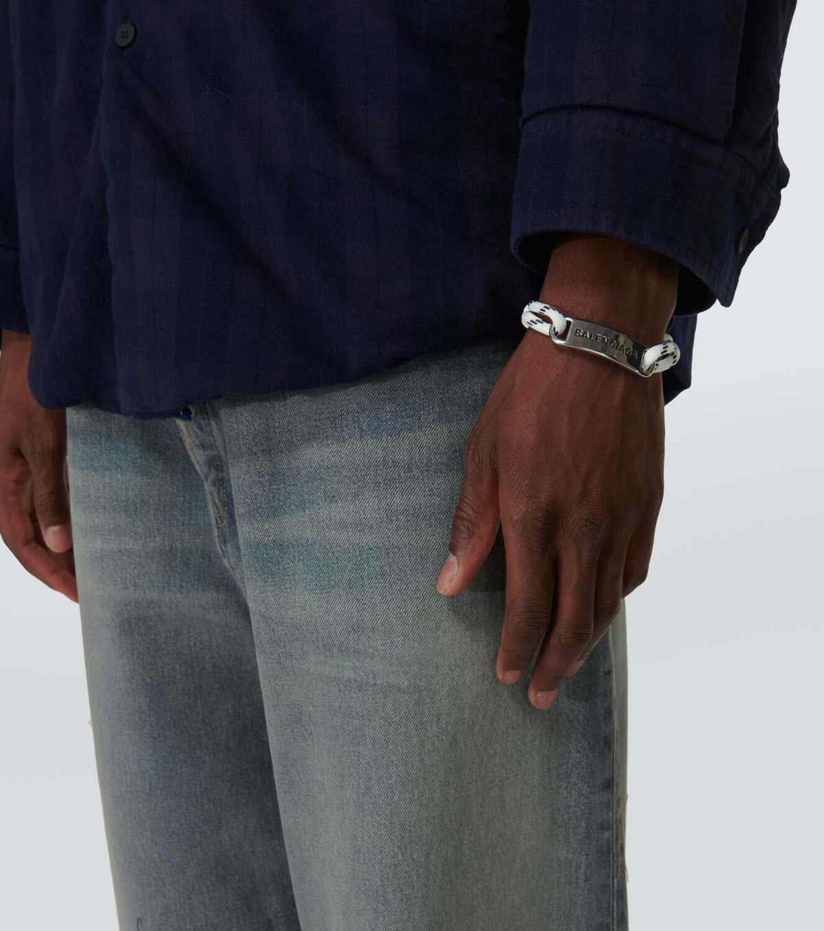 Balenciaga Plate logo bracelet Balenciaga