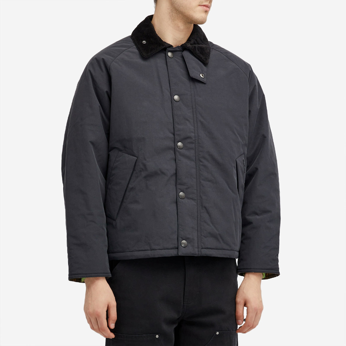 Barbour Men's Transport Padded Casual Jacket in Black Barbour