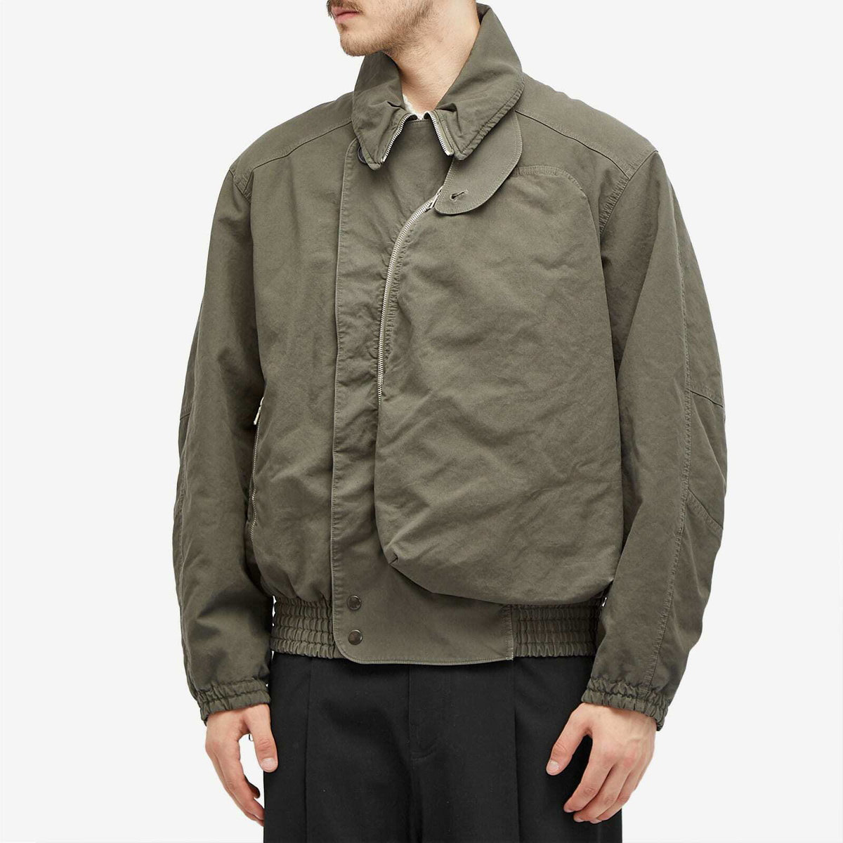 Dries Van Noten Men's Viller Double Weeve Jacket in Grey Dries Van