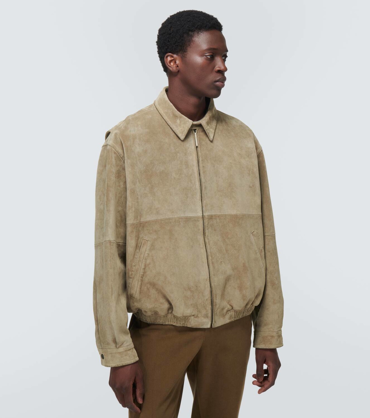 The Row Ronan suede blouson jacket The Row