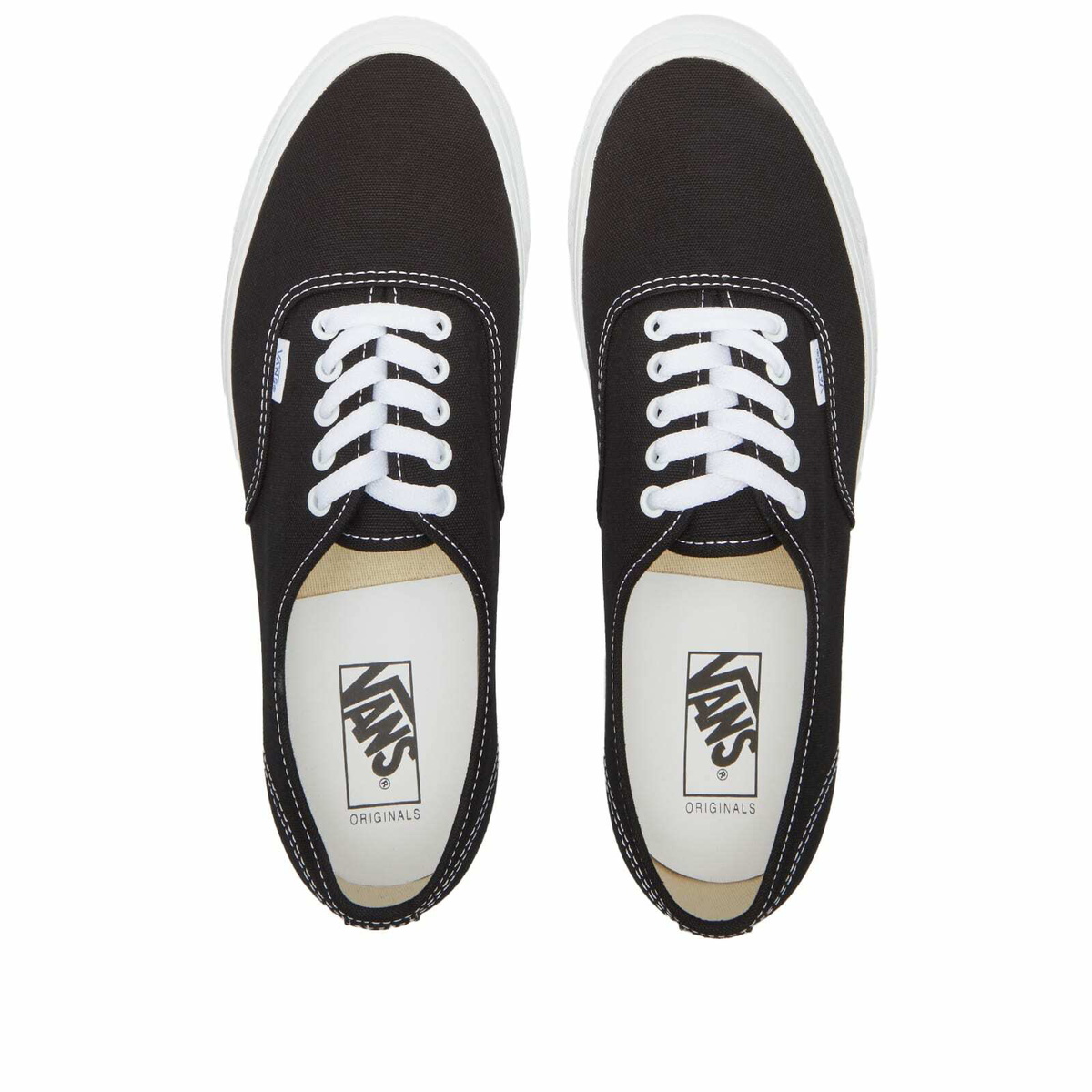 Vans Vault Men's UA OG Authentic LX Sneakers in Black/True White Vans