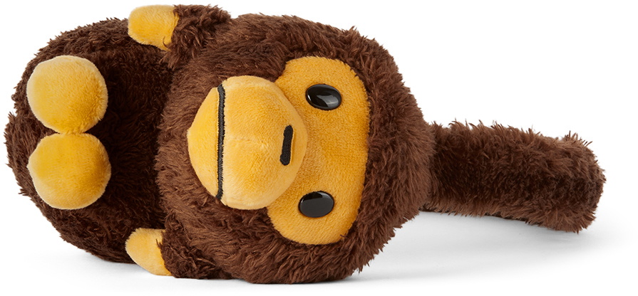 BAPE Kids Brown Milo Baby Plush Ear Muffs A Bathing Ape