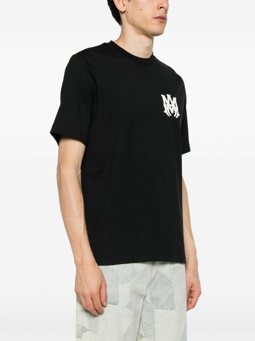 AMIRI Black Logo-Print Short-Sleeve T-Shirt Amiri
