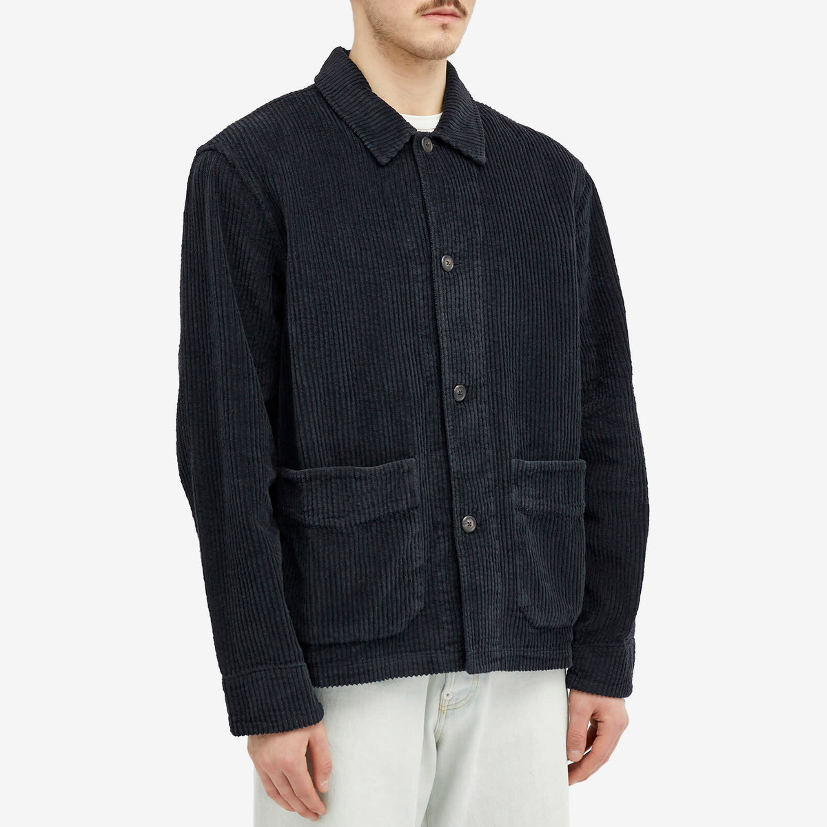 Our Legacy Men's Cord Archive Box Jacket in Black Our Legacy