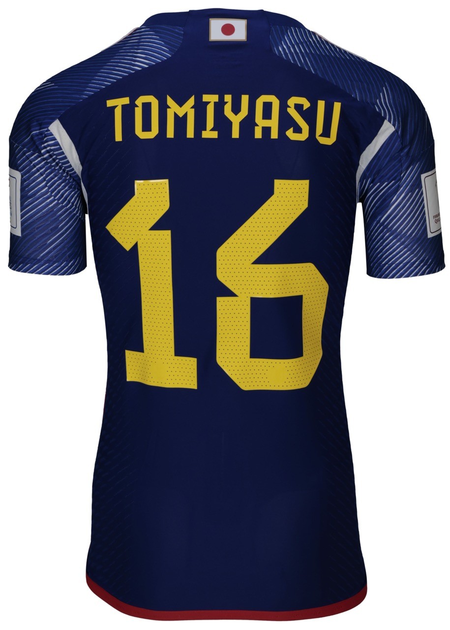 日本代表 サッカーシャツ TOMIYASU 16 Tomiyasu's Match Shirt