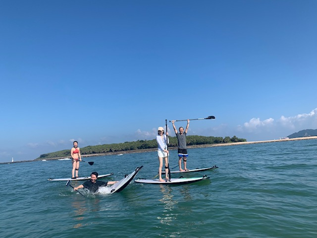 撮影付】9:00スタート「2人で一緒にはじめてのSUP（スタンドアップ